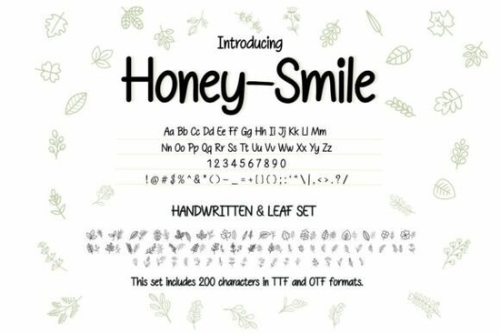 Honey–smile Font